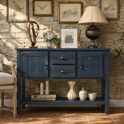 Aureana Dining Hutch, Storage Console Table with Drawers, Cabinets and a Shelf