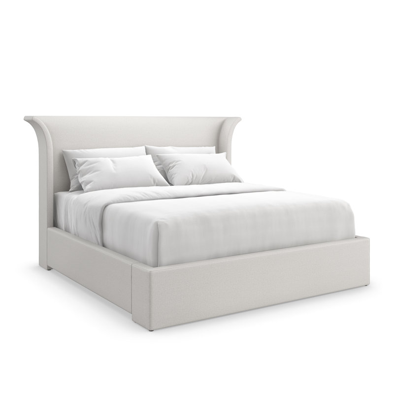 Beauty Sleep Upholstered Standard Bed, White, Queen