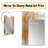 Minimalism Beige And Gold Forest - Forest Decorative Wall Mirror, Traditional Mirror, Printed Metal Art-2112736649