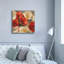 Toile épique Graffiti «Poppies Bloom 2» par Albena Hristova, 37 po x 37 po