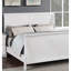 Tête de lit blanche pour lit très grand Eastern, mobilier contemporain, placage de bouleau peuplier et contreplaqué moderne