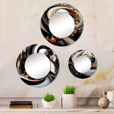 Elliemarie Metal Round Mirror