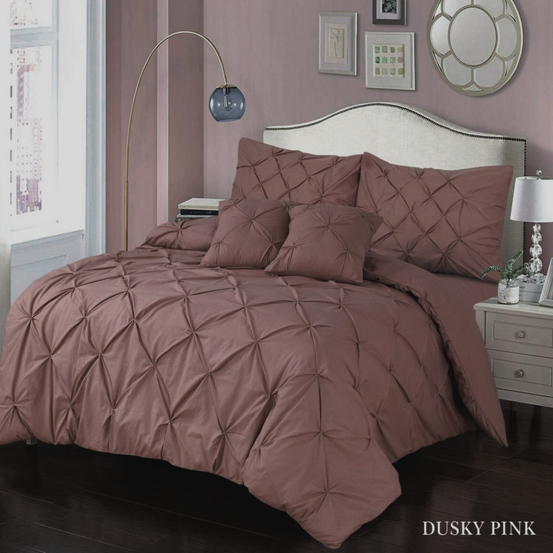 Cotton Blend Geometric Shapes Duvet Cover Set with Pillowcases Included, Kingsize Duvet Cover Set + 2 Standard Pillowcases