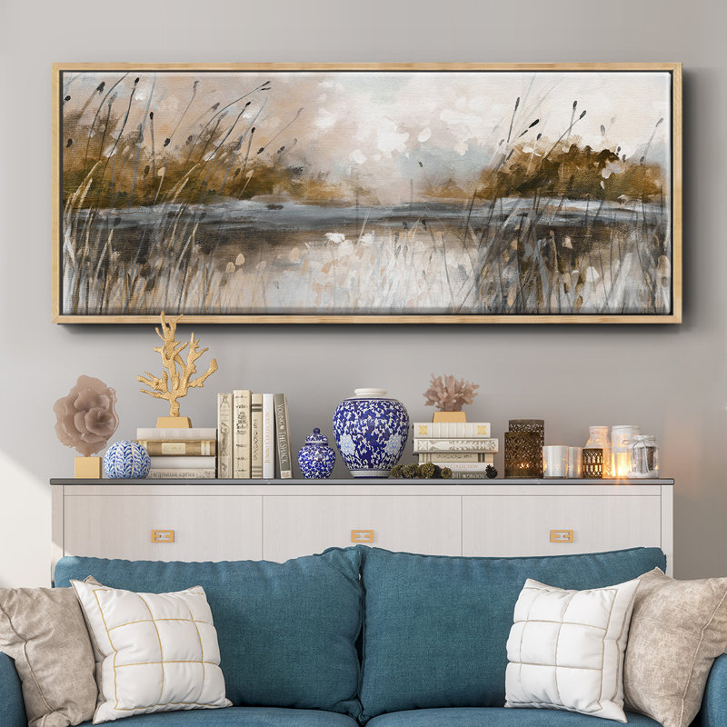 «Honeybloom Lake Views», toile encadrée, H 20 po x l 50 po