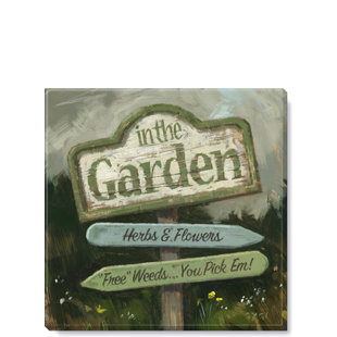 Garden Sign Giclee Wall Art