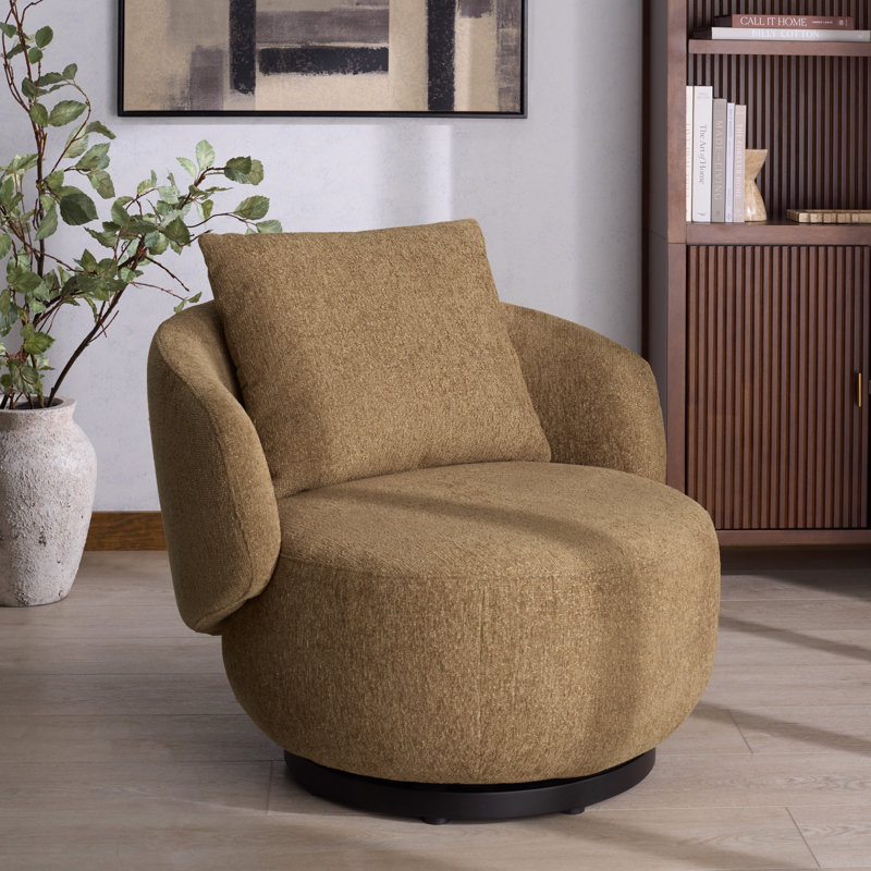 Chaise pivotante Hannalisa, Marron clair