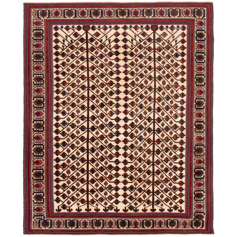 Tapis ivoire tadjik 7 pi 5 po x 9 pi 2 po