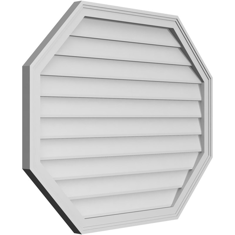 Évent horizontal gondole allongé en surface octogonal Signature, H 32 po x l 40 po x P 1,5 po