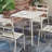 Square Table, Outdoor Courtyard Table, Small Dining Table-1780975339
