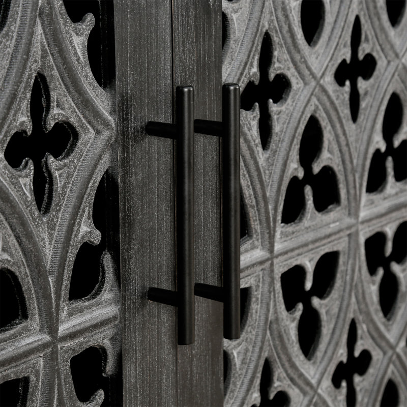 Armoire antique Hollow, Noir antique