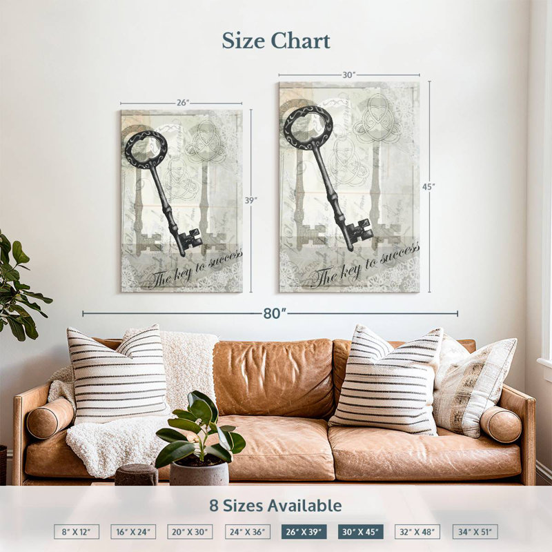 Tergel Key I, 39" H x 26" W