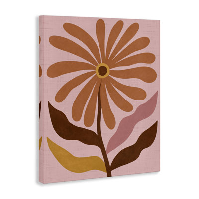  «Boho Retro Flower Bloom», art mural sur toile par Nina Seven
