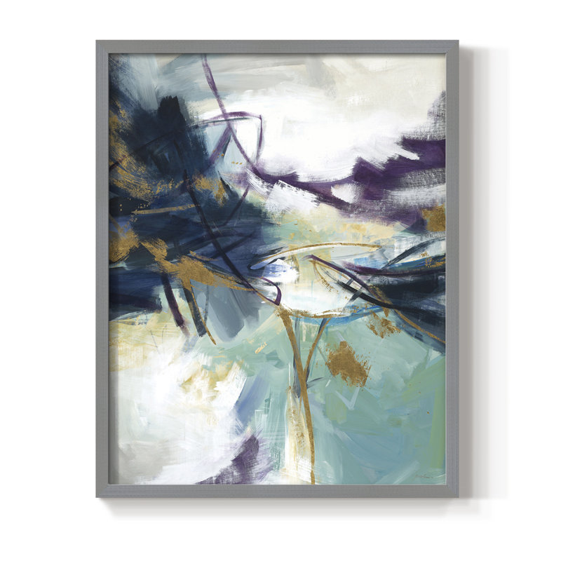 Impression encadrée Gold Rush - bois massif, H 15 po x l 12 po, Gris