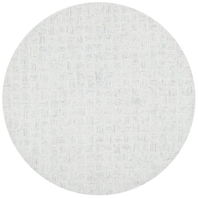 Maebel Hand Tufted Wool And Cotton With Latex Solid Color Rug, Round 9'