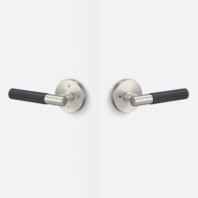 Aspra Round Privacy Rosette, Knurled Grip