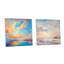 «Turquoise Clouds Charm Vivid», art mural acrylique sur verre, ensemble de 2-1992700599