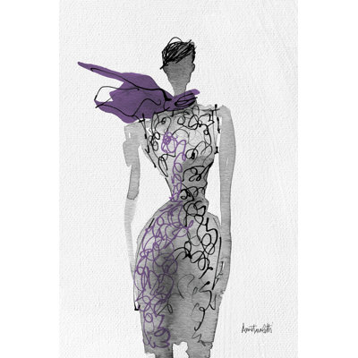 Carnet de croquis de mode, violet