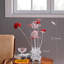 Lampe de table en aluminium en forme de bouton de fleur en aluminium