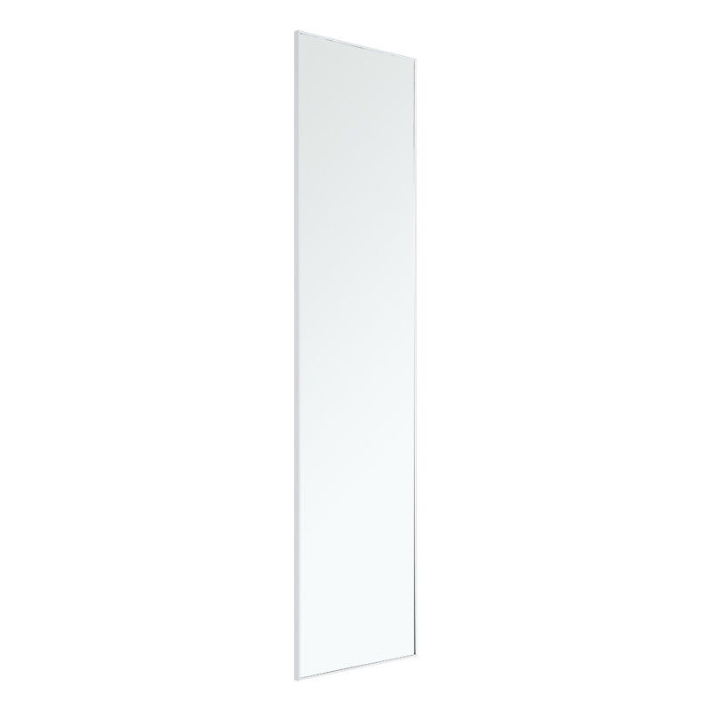 Heulyn Rectangle Metal Frame Over the Door Full Length Mirror, 147cm x 37cm, Silver