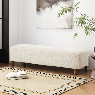 Repose-pieds confortable, blanc