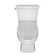 Whitehaus Collection Magicflush 1.28 Gallons GPF Elongated Chair Height Floor Mounted Kit (Seat Included)