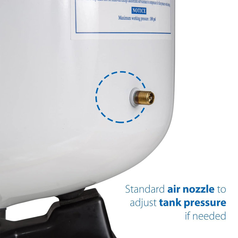 iSpring T55M, réservoir d'eau pré-pressurisé résidentiel 5,5 gallons pour systèmes d'osmose inverse (OI)