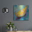 Art mural en métal luxueux «Lemon Wedge» par Jeanette Vertentes, 24 po x 24 po-101679286