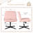 Brenae Upholstered Armless Swivel Task Chair-92191378-92191381