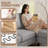 Darlyene Corduroy  79.32" Wide Reversible Sofa & Chaise with Ottoman-2122395756