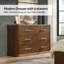 Ensemble de chambre à coucher 5 pièces en bois massif cannelé avec texture chêne-1130240774-1130240775