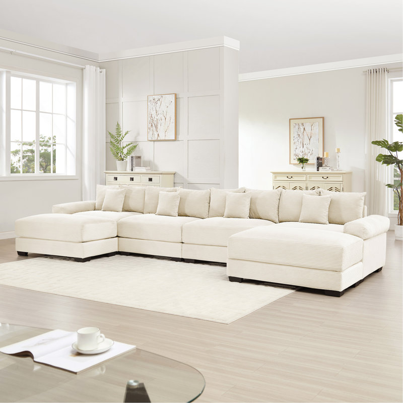 Canapé modulaire surdimensionné en U de 170 po Cloud