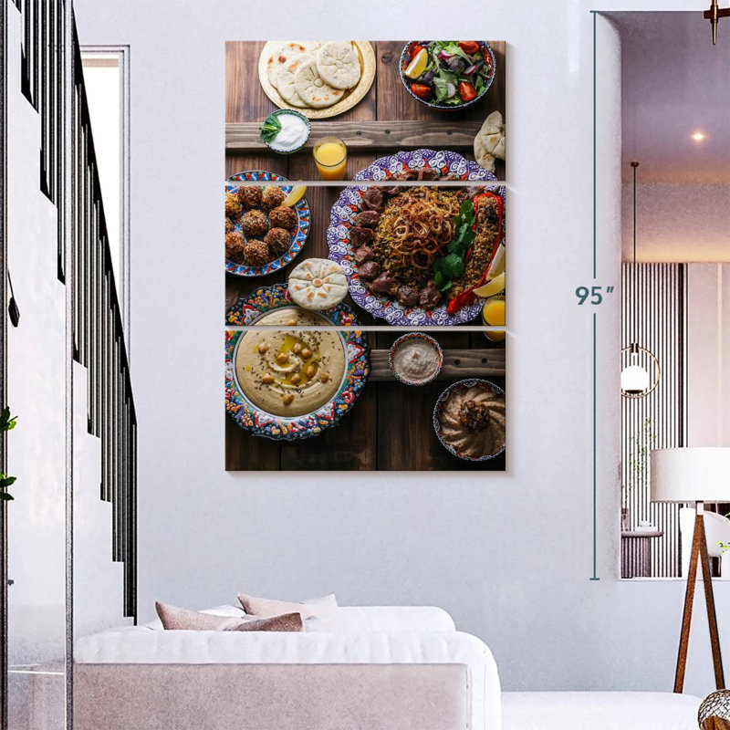 Yarlin Middle Eastern Meze, 74" H x 48" W