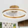 Desnoyer 19.7 inch Smart APP Low Profile Ceiling Fan Remote Control 6-Speed Flush Mount LED Lighting