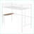 Twin Over Full Metal Bunk Bed with Built-in Desk - No Box Spring Needed, Metallic White for Bedroom