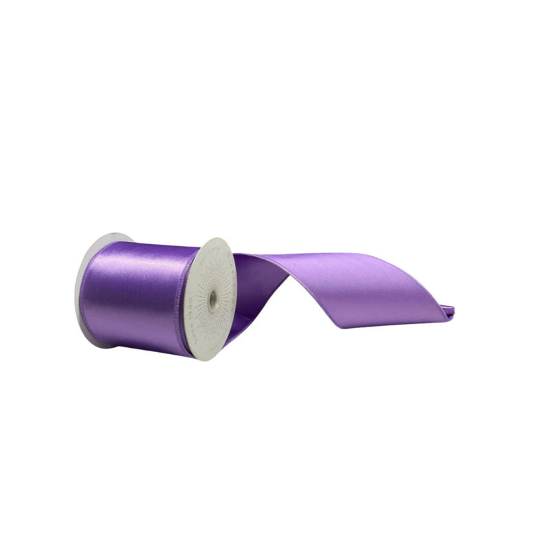 Vickerman 4"x10yd Satin Christmas Ribbon, Lavender