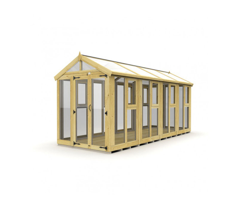 6x16 Glass Green House