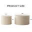Ensemble de 2 tables basses gigognes Beige