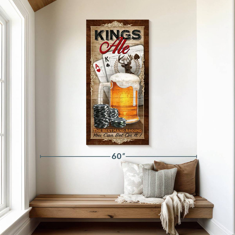 Kings Ale, 48" H x 24" W