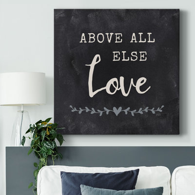 «Above All Else» sur toile