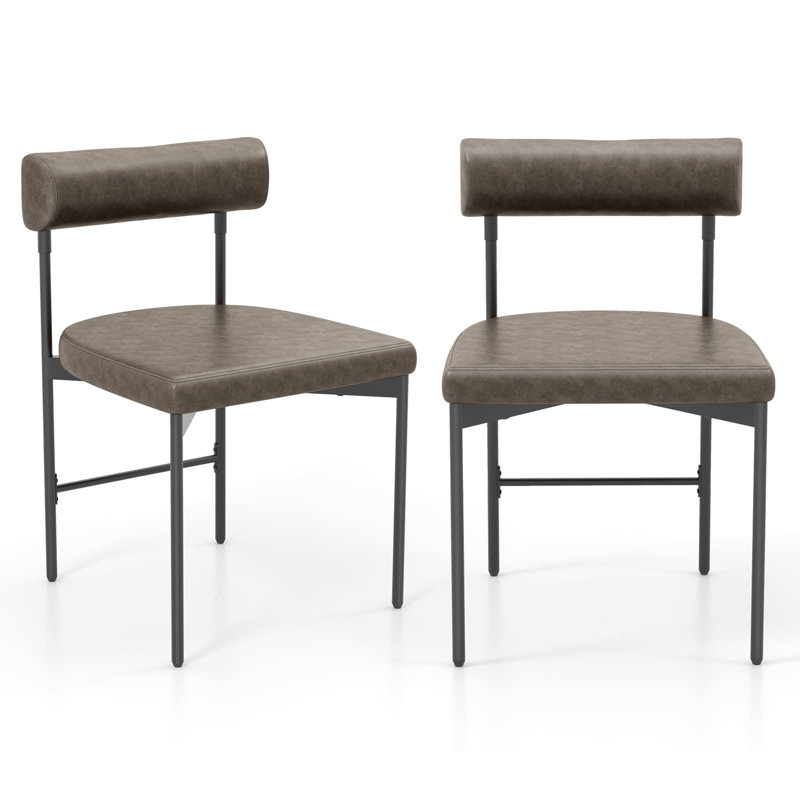 Upholstered Side Chair in Brown
