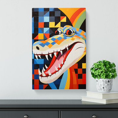 Alligator Constructivism No.2 - Wrapped Canvas