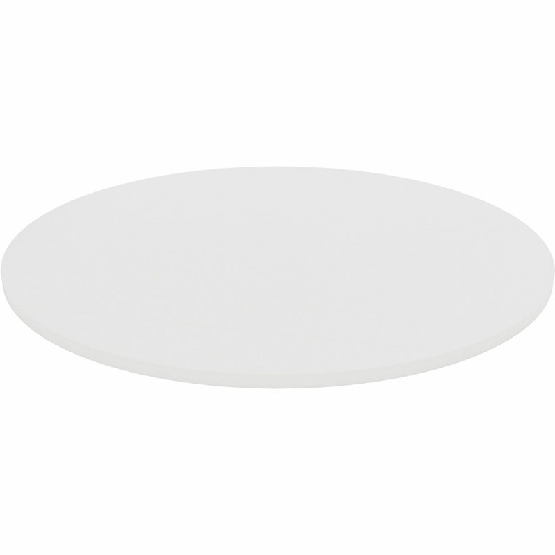 Hospitality/Conference/Lobby Round Tabletop, White, 1" H x 42" W x 42" D