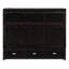 Lit escamotable double avec tiroirs de rangement, ports USB et prises à 3 broches, lit mural peu encombrant, espresso-373632656