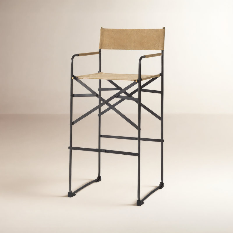 Sambac Counter Stool, Bar Stool (30.5” Seat Height), Light Brown