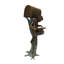 Statue garçon en bronze assis par boîte aux lettres lisant un livre - L 16 po x l 20 po x H 50 po