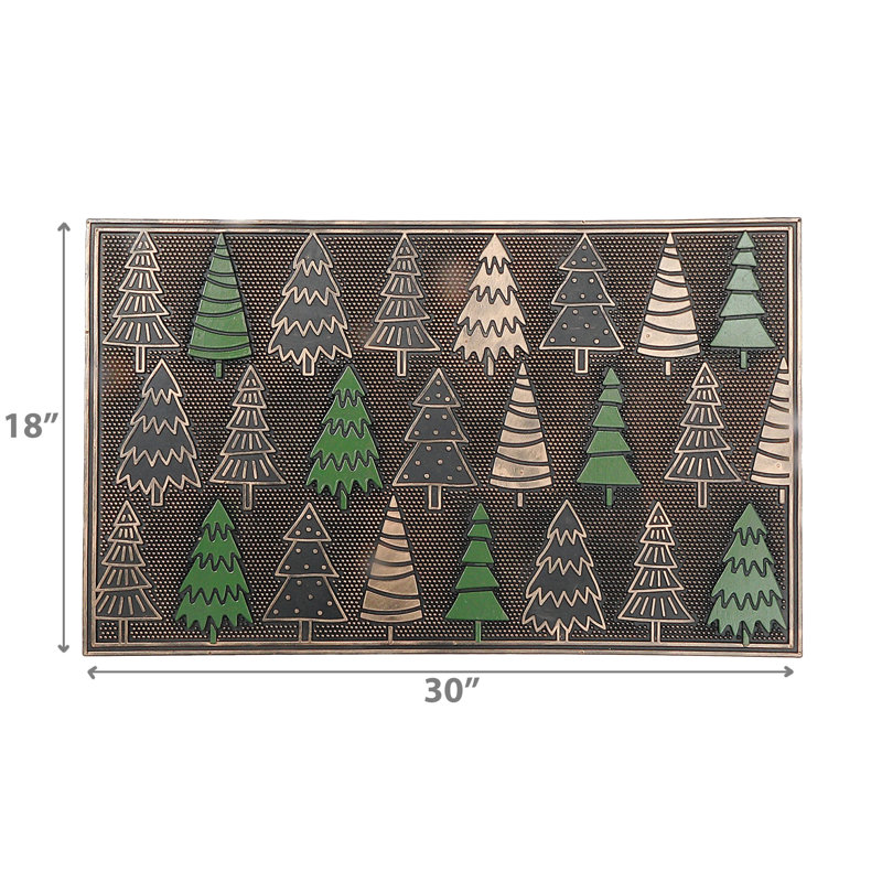 Tapis en caoutchouc (arbres de Noël)