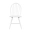 Ensemble de 2 chaises d'appoint blanches au fini blanc de style campagnard