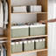 Bacs de rangement en tissu avec poignées, bacs pliables pour tablettes, placard, dortoir-1037101985-1011834441