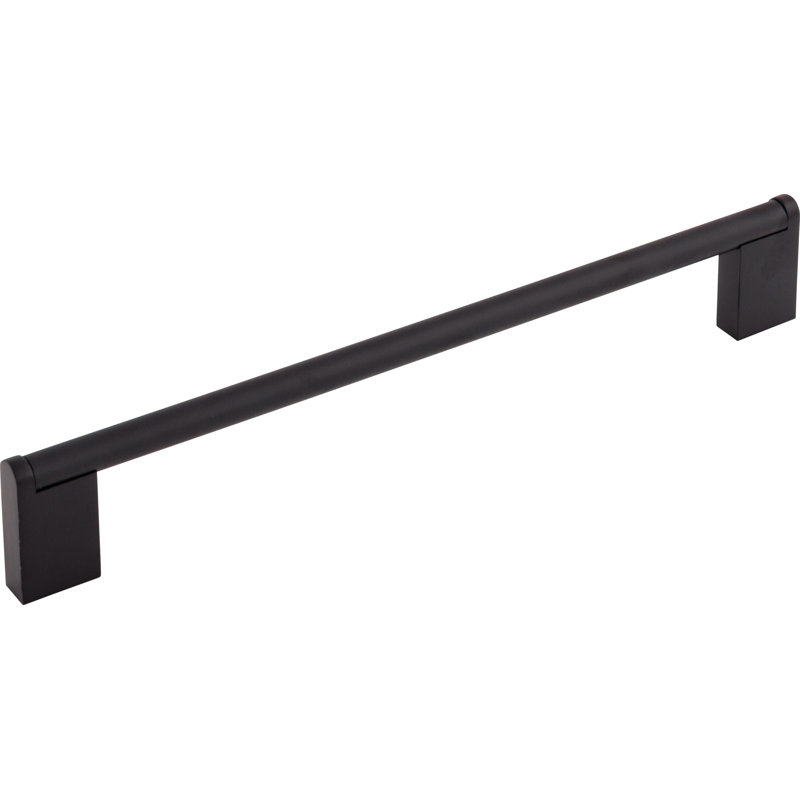 Princetonian Bar Pull, Flat Black, 8 13/16" Center to Center
