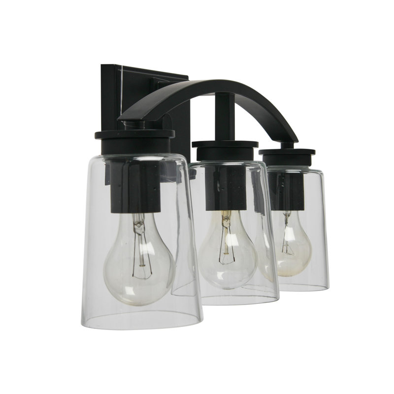 3 - Light Vanity Light, Matte Black